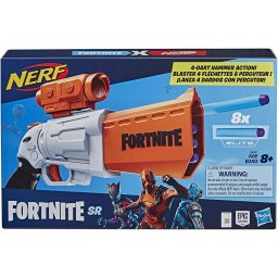 Pistol Nerf Fortnite SR cu luneta detasabila si 8 sageti Elite
