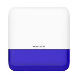 Sirena wireless de exterior Hikvision AX PRO 110 dB, flash LED albastru, IP65