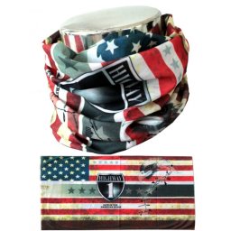 Bandana multifunctionala tubulara USA Highway, respirabila, 48 cm