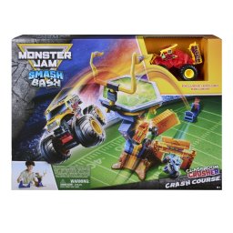 Set de joaca Monster Jam Smash and Bash Crash Course cu masinuta inclusa