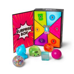 Cutie cu surprize antistres cu 6 jucarii senzoriale pentru copii