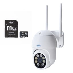 Camera de supraveghere WiFi PNI IP840 8MP 4K PTZ cu card 128GB