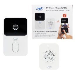 Sonerie video WiFi PNI Safe House IDB15 cu Tuya, IP54 si vedere nocturna