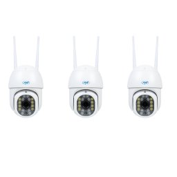 Set 3 camere de supraveghere WiFi PTZ PNI IP440 4MP cu zoom digital
