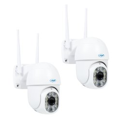 Set 2 camere de supraveghere WiFi PTZ PNI IP440, 4MP, zoom digital