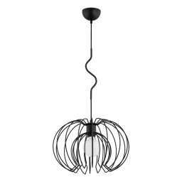 Pendul decorativ ADVITI BOLA 1P, dulie E27, max. 60W, negru