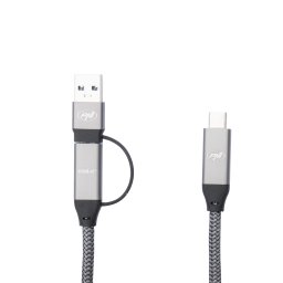 Cablu USB-C PNI CD600 60W pentru date si incarcare, 1m, cu adaptor