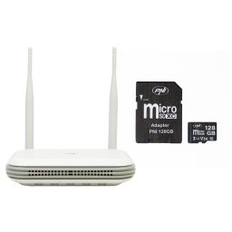 NVR wireless PNI House WIFI800 4K, 8 canale, card MicroSD 128GB