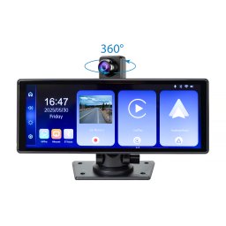 Monitor auto PNI D1026 10.26 inch cu DVR, CarPlay wireless si Android Auto