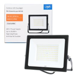 Proiector LED exterior 100W PNI GreenHouse WS110, 8700 lm, IP65