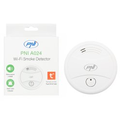 Senzor de fum PNI A024 Wi-Fi cu alerta 85dB si control Tuya Smart