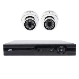 Kit supraveghere video PNI House AHD880 cu 2 camere exterior 5MP IP66