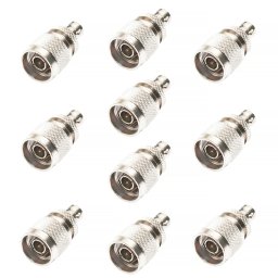 Set 10 adaptoare PNI N tata la BNC mama pentru sisteme video si supraveghere