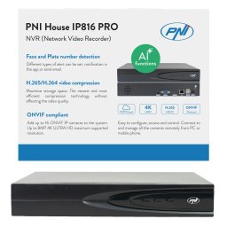 NVR PNI House IP816 PRO cu 16 canale IP 8MP 4K