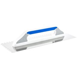 Gletiera zimtata Kubala din inox, maner soft, 10x10 mm, 130x480 mm