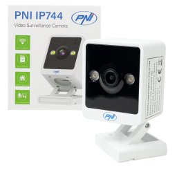 Camera de supraveghere IP PNI IP744 4MP cu audio bidirectional