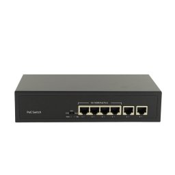 Switch PoE PNI SWPOE142 cu 4 porturi PoE si 2 porturi 100 Mbps, 1.2 Gbps