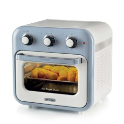 Friteuza cuptor cu aer cald Ariete VINTAGE 4632/05, 1400W, 16 L, Pana la 230°C, Timer, Cos rotativ, Alb/Albastru