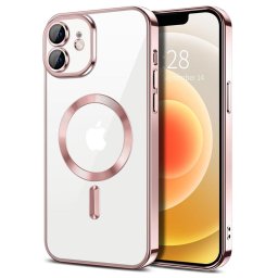 Husa Husa pentru iPhone 12 - Techsuit Luxury Crystal MagSafe - Pink