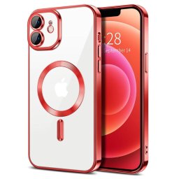 Husa Husa pentru iPhone 12 - Techsuit Luxury Crystal MagSafe - Red