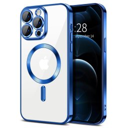 Husa Husa pentru iPhone 12 Pro - Techsuit Luxury Crystal MagSafe - Deep Blue