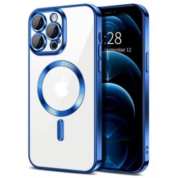 Husa Husa pentru iPhone 12 Pro Max - Techsuit Luxury Crystal MagSafe - Deep Blue