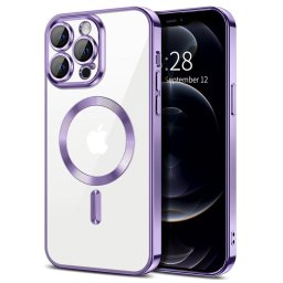 Husa Husa pentru iPhone 12 Pro Max - Techsuit Luxury Crystal MagSafe - Light Purple