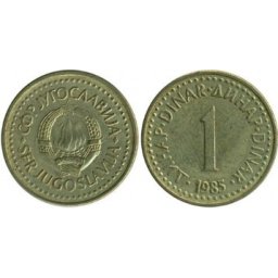Iugoslavia 1984 - 1 dinar, circulata