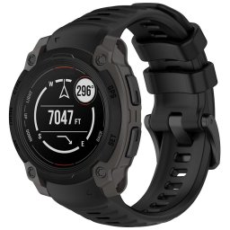 Curea pentru Garmin Instinct E 45mm - Techsuit Watchband 22mm (W076) - Black