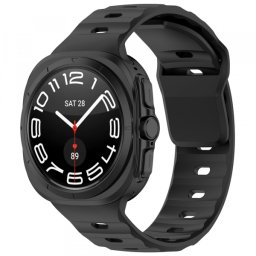 Curea Techsuit W055 pentru Samsung Galaxy Watch Ultra Series, Neagra