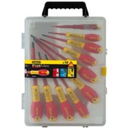 Set surubelnite izolate STANLEY FatMax 1000V, 10 piese, în valiza