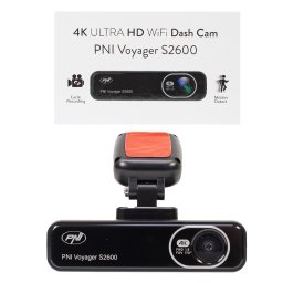 Camera auto DVR PNI Voyager S2600 4K Ultra HD WiFi cu GPS