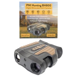 Binoclu digital de vanatoare PNI Hunting BH800 cu vedere nocturna IR, zoom 18X