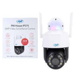 Camera de supraveghere video PNI House IP575 5MP WiFi cu zoom optic 20x