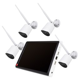 Kit supraveghere video WiFi PNI House WiFi663 cu NVR LCD si 4 camere 3MP