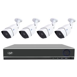 Kit supraveghere video PNI House PTZ1350 Full HD cu 4 camere exterior 2MP