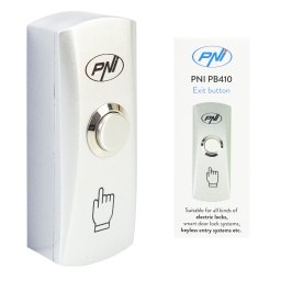 Buton de iesire control acces PNI PB410, NO/COM, aliaj zincat