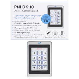 Tastatura control acces PNI DK110 cu RFID si PIN, interior/exterior IP54