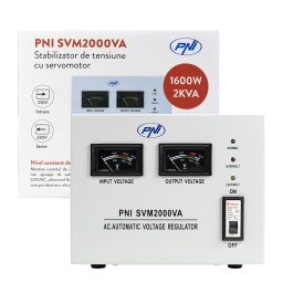 Stabilizator de tensiune cu servomotor PNI SVM2000VA, 1600W, 230V