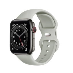 Curea pentru Apple Watch 1/2/3/4/5/6/7/8/SE/SE 2 (38/40/41mm) - Techsuit Watchband (W031) - Gray