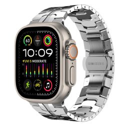 Curea pentru Apple Watch 1/2/3/4/5/6/7/8/9/SE/SE 2/Ultra/Ultra 2 (42/44/45/49mm) - Techsuit Watchband (W063) - Silvery