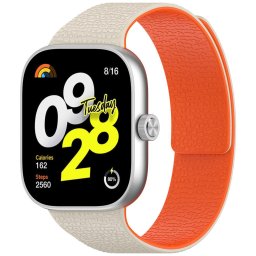Curea pentru Xiaomi Smart Band 9 Pro / 8 Pro / Redmi Watch 4 / Watch 5 - Techsuit Watchband (W016) - Starlight / Orange
