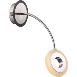 Aplica LED Candellux Arm, 5W, 3000K, crom-opal