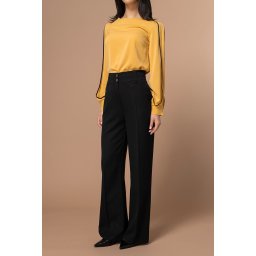 Pantaloni creati pentru a adauga rafinament tinutelor office si smart-casual SORAYA, Hermosa, negru