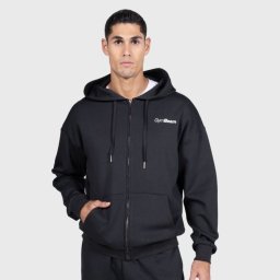 GymBeam Hanorac cu fermoar Relay Black XXL
