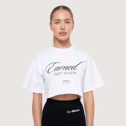 GymBeam Tricou scurt pentru femei White S