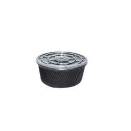 Set de 50 boluri negre de unică folosință, capacitate 350 ml