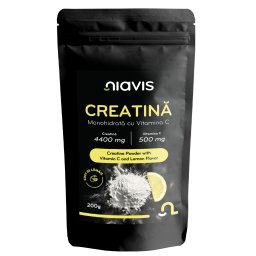 Creatina Monohidrata cu Vitamina C - Gust de Lamaie 200g