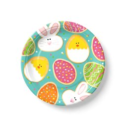 Farfurie de Paște din hârtie - 23 cm - 8 buc / set