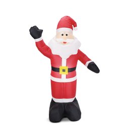 Figurina gonflabila Mos Craciun 150 cm, cu LED, decor exterior IP44, iluminata